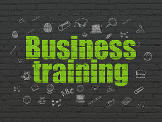 Image showing Education concept: Business Training on wall background