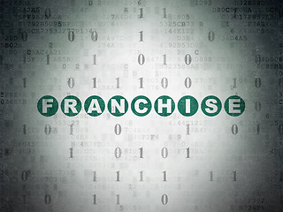 Image showing Finance concept: Franchise on Digital Paper background