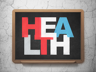 Image showing Healthcare concept: Health on School Board background