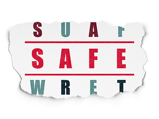 Image showing Security concept: word Safe in solving Crossword Puzzle