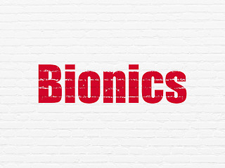 Image showing Science concept: Bionics on wall background