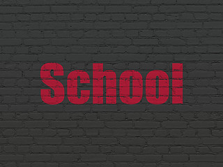 Image showing Education concept: School on wall background