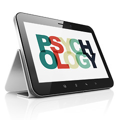 Image showing Medicine concept: Tablet Computer with Psychology on  display