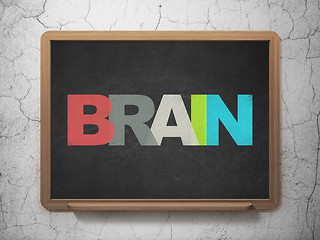 Image showing Health concept: Brain on School Board background