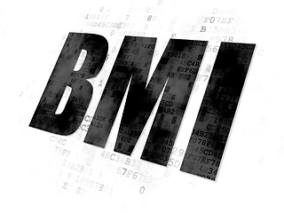 Image showing Medicine concept: BMI on Digital background