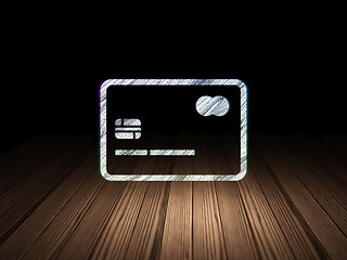 Image showing Business concept: Credit Card in grunge dark room