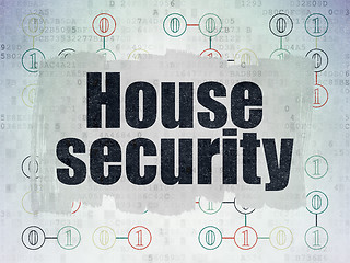 Image showing Safety concept: House Security on Digital Paper background