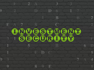 Image showing Protection concept: Investment Security on wall background