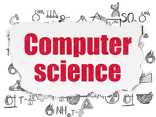Image showing Science concept: Computer Science on Torn Paper background
