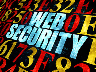 Image showing Safety concept: Web Security on Digital background