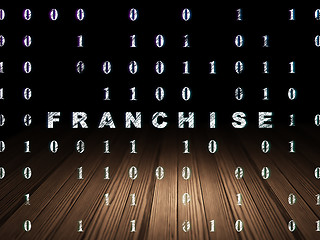 Image showing Finance concept: Franchise in grunge dark room