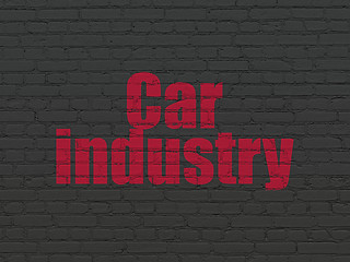 Image showing Manufacuring concept: Car Industry on wall background