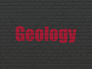 Image showing Studying concept: Geology on wall background