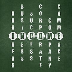 Image showing Business concept: word Income in solving Crossword Puzzle