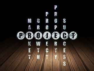 Image showing Finance concept: word Project in solving Crossword Puzzle