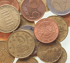 Image showing Euro coins