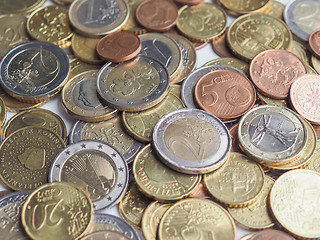 Image showing Euro coins