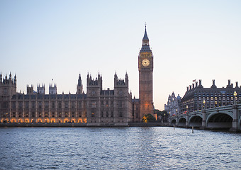 Image showing Houses of Parliament in London