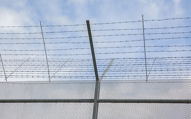 Image showing Fence around restricted area