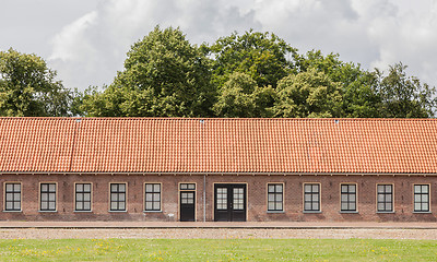 Image showing Old red roof 