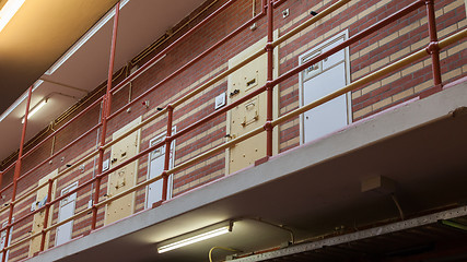 Image showing Very old prison door