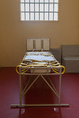 Image showing Bed for restraining psychiatric patiens