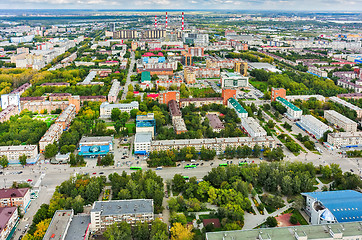 Image showing Urban view with office and residential buildings