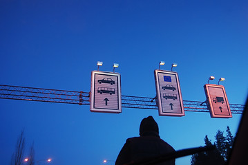 Image showing at the border crossing point of European Union