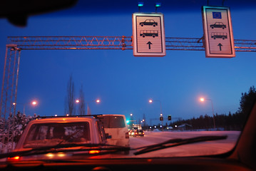 Image showing at the border crossing point of European Union