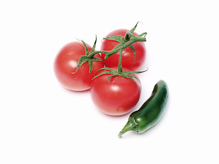 Image showing Tomatoes and Jalapeno 158