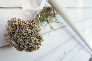 Image showing dried bouquet of wild flowers 