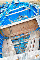 Image showing boat   in africa r wood    and  abstract 