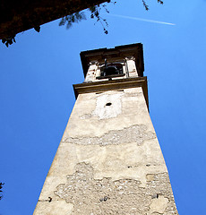 Image showing in castronno  old abstract    italy    tower bell sunny day 