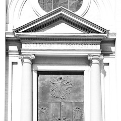 Image showing old door in italy land europe architecture and wood the historic