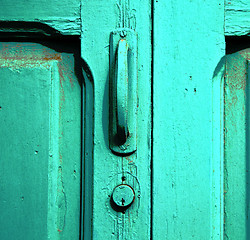 Image showing canarias door  lanzarote spain 