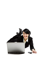 Image showing Working businesswoman