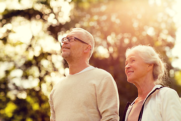 Image showing senior couple in park