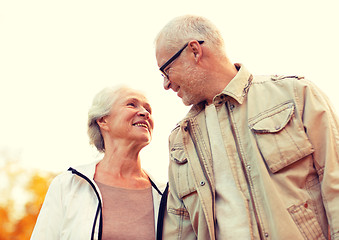 Image showing senior couple in park