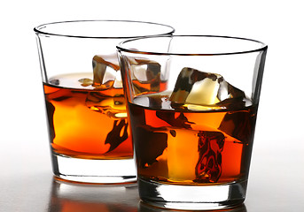 Image showing whiskey on rocks