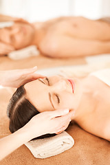 Image showing couple in spa