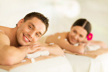 Image showing couple in spa