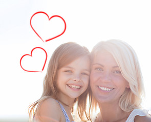 Image showing happy mother and child girl