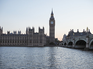 Image showing Houses of Parliament in London