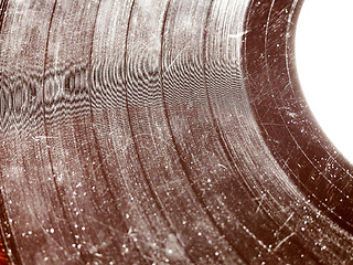 Image showing Retro look Scratched record