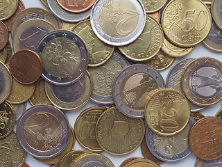 Image showing Euro coins