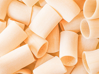 Image showing Retro looking Paccheri pasta