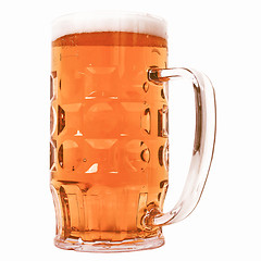 Image showing Retro looking German beer glass