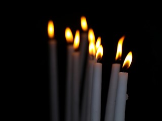 Image showing Candles burning