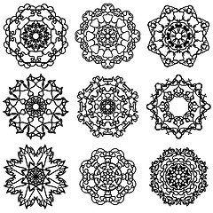 Image showing Round Ornamental Geometric  Pattern. 