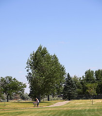 Image showing Morning walk.